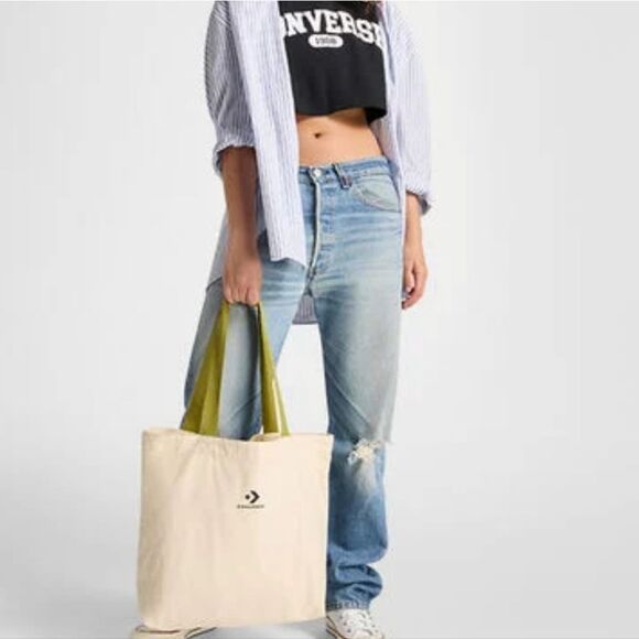 Converse Chevron Star Canvas Tote Bag - Picture 4 of 9